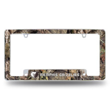 Rico Industries NBA Memphis Grizzlies Mossy Oak 12" x 6" Chrome Autolijstframe voor Auto/Vrachtwagen/SUV