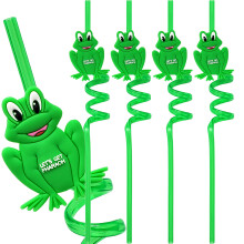 4 Pcs Pailles Grenouille Pessah Réutilisables Pour Fête Juive Seder