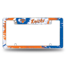 Rico Industries NBA New York Knicks Tie Dye 12" x 6" Chrome Auto Kentekenplaat Frame