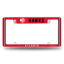 Rico Industries NBA Atlanta Hawks 12" x 6" Chrome Auto Kentekenplaat Frame