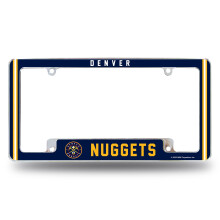 Rico Industries NBA Denver Nuggets 12" x 6" Chrome Autolijstplaat Frame voor Auto/Vrachtwagen/SUV