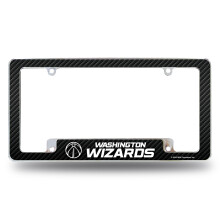 Rico Industries NBA Washington Wizards Carbon Fiber 12" x 6" Chrome Auto Kentekenplaat Frame