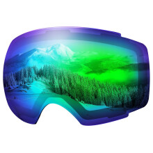 OutdoorMaster Ski Goggles PRO Replacement Lens - 20+ Choices (VLT 32% Revo Green)