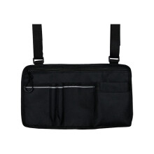 Home Textile Storage Bag for Wheelchair Armrest Black