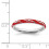 Sterling Silber Ring mit roter Emaille 5