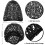 Dames slaaphoofdband van mesh-haarnetje en rayon 4