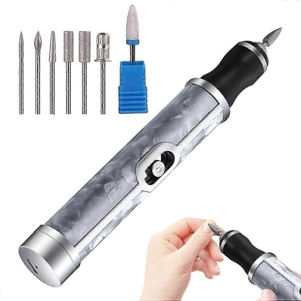 Electric Toenail Grinder for Thick Toenails, Rechargeable Nail Drill with 7 Bits and 20000 RPM