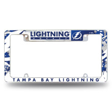Rico Industries NHL Tampa Bay Lightning 12" x 6" Chroom Auto Kentekenplaat Frame