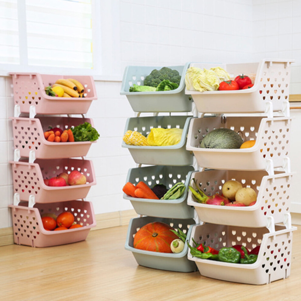 Plastic Storage Basket Stackable 1 Pack