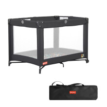 Parc de Jeu Fisher-Price Play All Day Noir, Montage sans Outils, Pliage Facile Ă Une Main