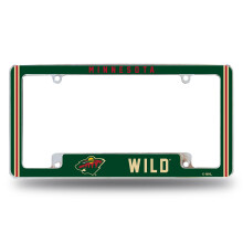 Rico Industries NHL Minnesota Wild Classic 12" x 6" Chroom Autolijstplaat Frame