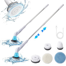 Ycandiee Electric Spin Scrubber with 5 Brush Heads and