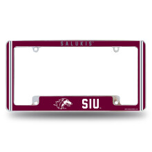 Rico Industries NCAA Southern Illinois Salukis 12" x 6" Chrome Auto Kentekenplaathouder