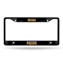 Rico Industries NBA Basketball Indiana Pacers Zwart Chroom Frame met Decals 12" x 6" Auto Accessoire