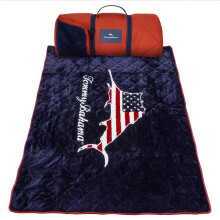 Tommy Bahama Outdoor Waterproof Picnic Blanket with Patriotic USA Design - Lightweight Portable with Carry Strap - Perfect for The Beach, Park, Campin