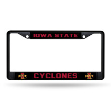 Rico Industries NCAA Iowa State Cyclones Zwarte Chroomlijst 12" x 6"