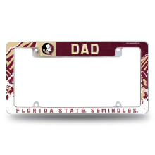 Rico Industries NCAA Florida State Seminoles 12" x 6" Chrome Auto Kentekenplaat Frame