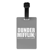 Dunder Mifflin Luggage Tags Custom Privacy ID Label Set of 2
