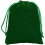 Sacs à cordon en velours vert trèfle 7x9cm (50 pièces) 2