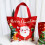 Christmas gift bags snowflake design canvas 10 pcs 6