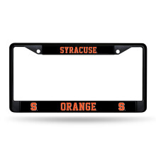 Rico Industries NCAA Syracuse Orange Zwart Kentekenplaat Frame 12" x 6" Zwart Chroom