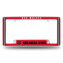 Rico Industries NCAA Arkansas State Red Wolves 12" x 6" Chrome Auto Kentekenplaat Frame