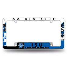 Rico Industries NCAA Indiana State Sycamores 12" x 6" Chrome Auto Kentekenplaat Frame
