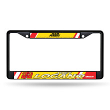 Rico Industries NASCAR Racing Joey Logano Zwarte Chroomlijst met Decal Inserts 12" x 6" Auto Accessoire