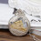 Vintage bronze steam train pocket watch with chain 1