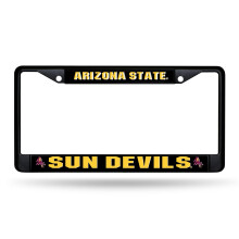 Rico Industries NCAA Arizona State Sun Devils Zwart Kentekenlijst 12" x 6" Zwart Chroom