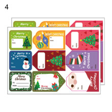 Yesbay Christmas gift tag stickers vibrant color 2 sheets