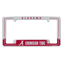Rico Industries NCAA Alabama Crimson Tide Twee-Ton 12" x 6" Chroom Autolabel Frame voor Auto/Vrachtwagen/SUV