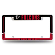 Rico Industries NFL Atlanta Falcons Twee-Ton 12" x 6" Chrome Auto Kentekenplaat Frame