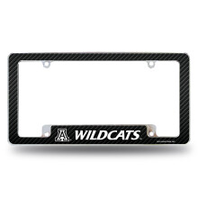 Rico Industries NCAA Arizona Wildcats Carbon Fiber 12" x 6" Chrome Auto Kentekenplaat Frame