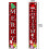Christmas plaid sign set red black 3 pieces 2