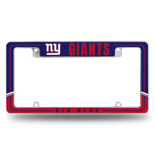 Rico Industries NFL New York Giants 12" x 6" Twee Kleur Chrome Autolicenseplaat Frame