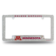 Rico Industries NCAA Minnesota Golden Gophers Chrome Autoplaat Frame 12" x 6" Bling