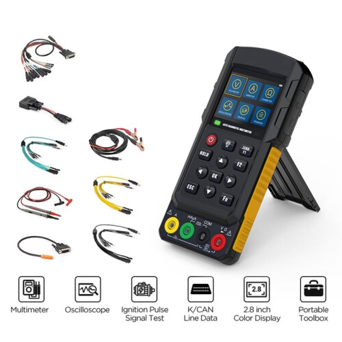 Auto Diagnostic Multimeter Car Circuit Tester with K/CAN/Oscilloscope/Cranking/Analog Signal/Injector/Relay Test 2