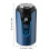 Men's portable beard trimmer with floating heads and 3