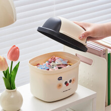 YLOMAY desktop trash can with lid 12L
