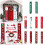Christmas plaid sign set red black 3 pieces 5