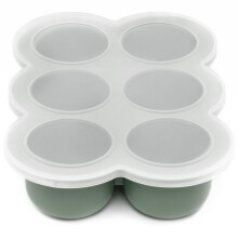 WeeSprout Siliconen Babyvoedsel Vriezer Tray met Clip-on Deksel - Perfecte Opbergdoos voor Huisgemaakt Babyvoedsel