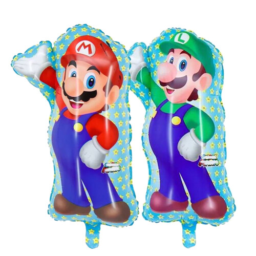 Mario Bros. bursdagsballongtema dekorasjonssett 2