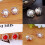 Orecchini a clip da donna con perle e strass trasparenti 2