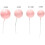 Mini rosa ballongkaketoppere 25 stk 2