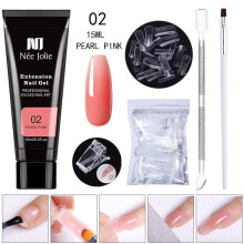 Poly Nail Gel Kit Nude Nature Builder 15ml