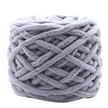 Soft thick cotton knitting yarn grey 100g