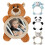 Baby car mirror adjustable cartoon rear-facing black white 1