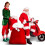 Christmas red drawstring Santa bag 2024 5