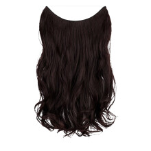 Women's Long Curly Wig Natural One-Piece Fishline Extension
